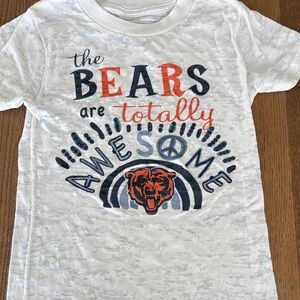 Kids White Chicago bears Graphic T-Shirt m